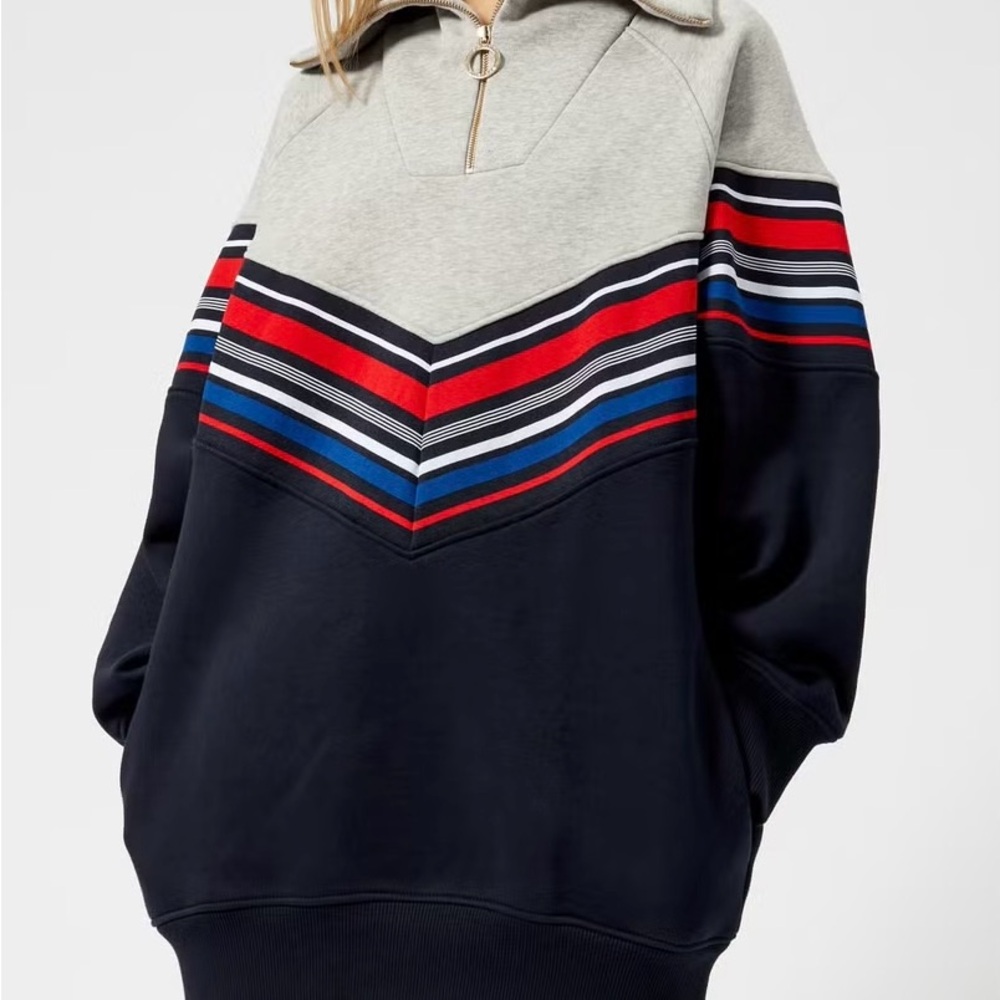 Tommy Hilfiger x Gigi Hadid Half Zip Pullover Sweatshirt XS
